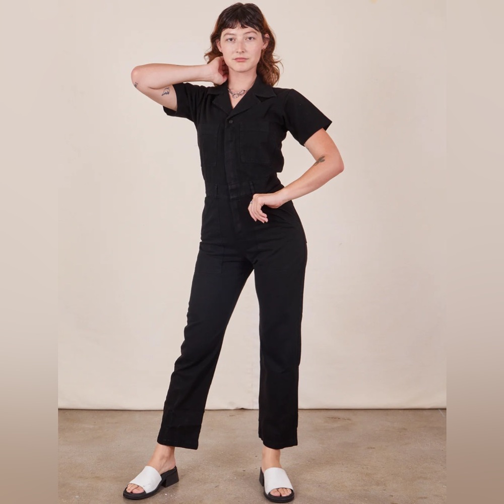 Big bud press - short sleeve jumpsuit in basic black